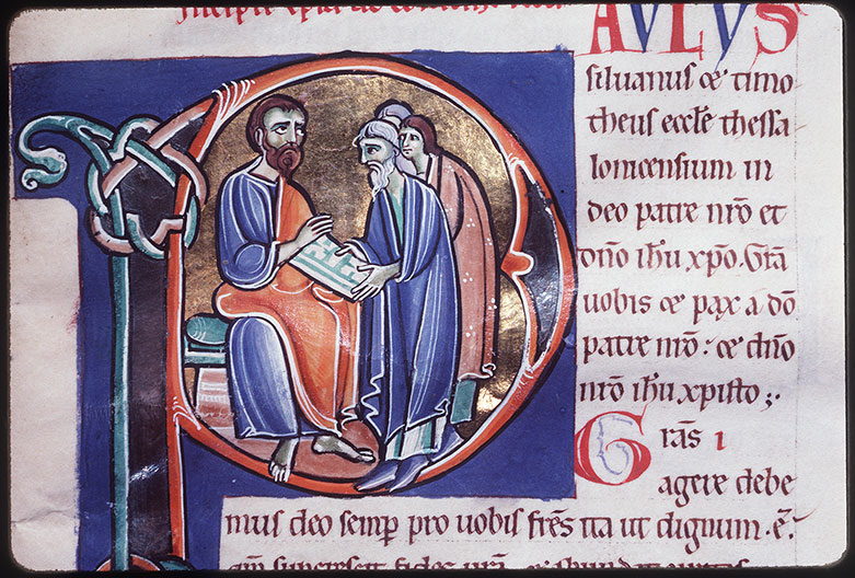 Bible - Silas ou Timothée remettant une lettre aux Thessaloniciens