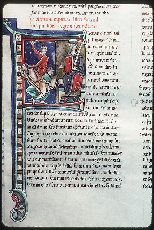 Bible - David apprenant la mort de Saül et exécution de l'Amalécite_1
