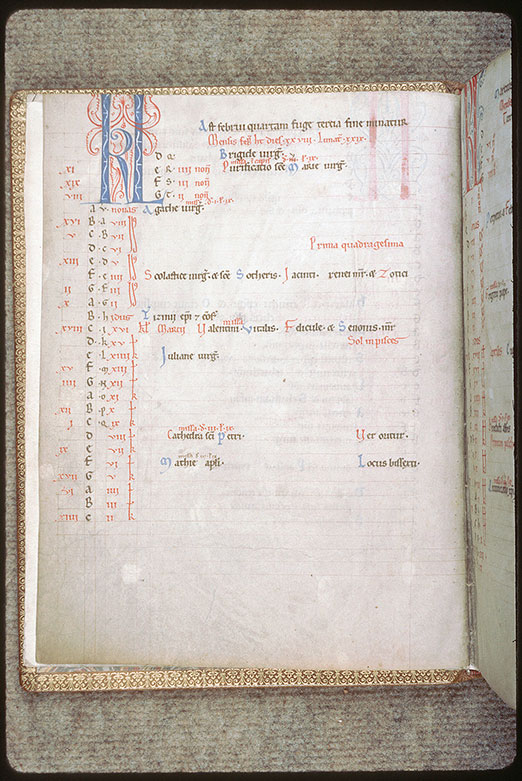 Sacramentaire à l'usage de Saint-Martin de Tours - Initiales filigranées