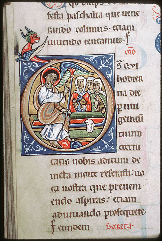 Sacramentaire à l'usage de Saint-Martin de Tours - Saintes Femmes au tombeau