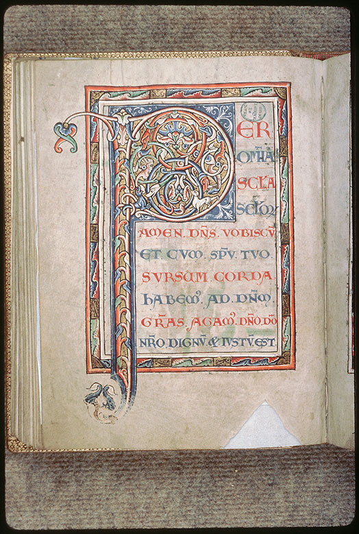 Sacramentaire à l'usage de Saint-Martin de Tours - Page décorée