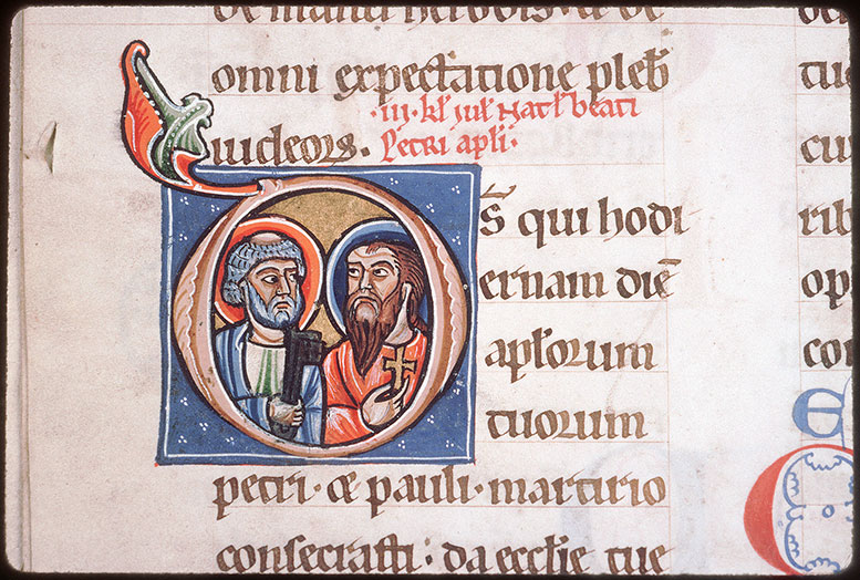 Sacramentaire à l'usage de Saint-Martin de Tours - Saint Pierre et saint Paul