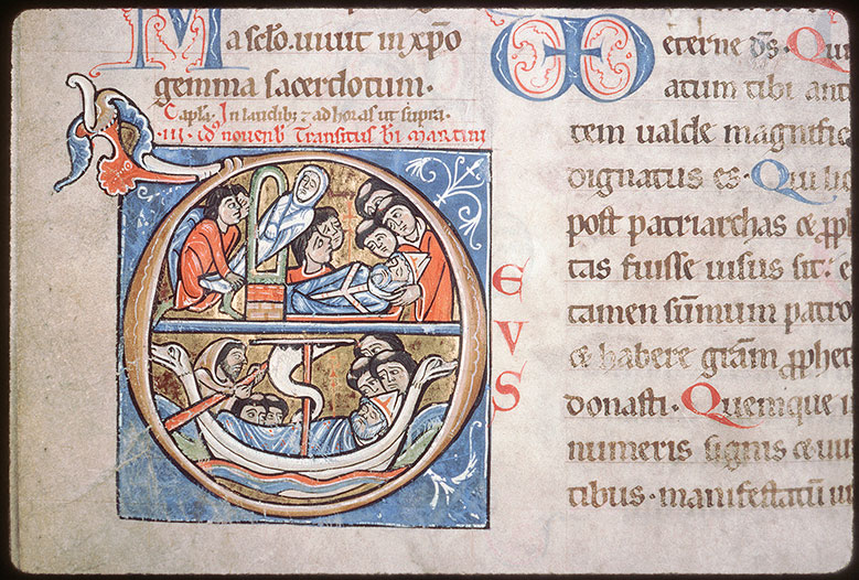 Sacramentaire à l'usage de Saint-Martin de Tours - Enlèvement du corps de saint Martin