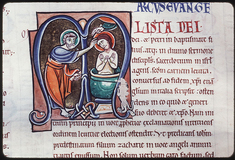 Bible - Baptême de saint Marc