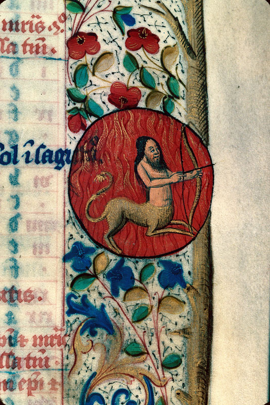 Bréviaire à l'usage de Langres - Signe du sagittaire