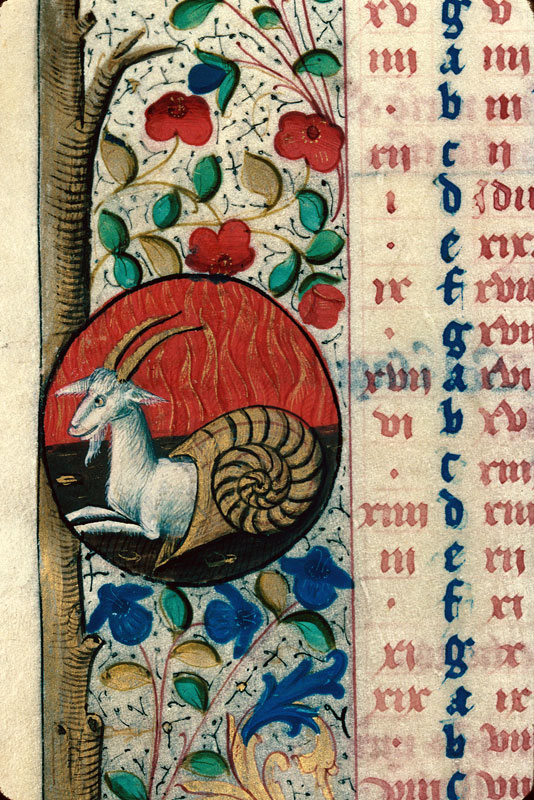 Bréviaire à l'usage de Langres - Signe du capricorne