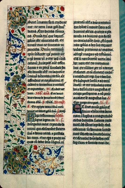 Bréviaire à l'usage de Langres - Page décorée