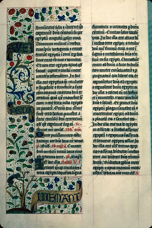 Bréviaire à l'usage de Langres - Page décorée