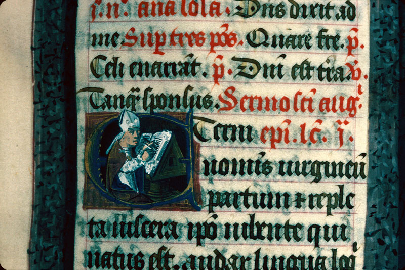 Bréviaire à l'usage de Langres - Saint Augustin écrivant