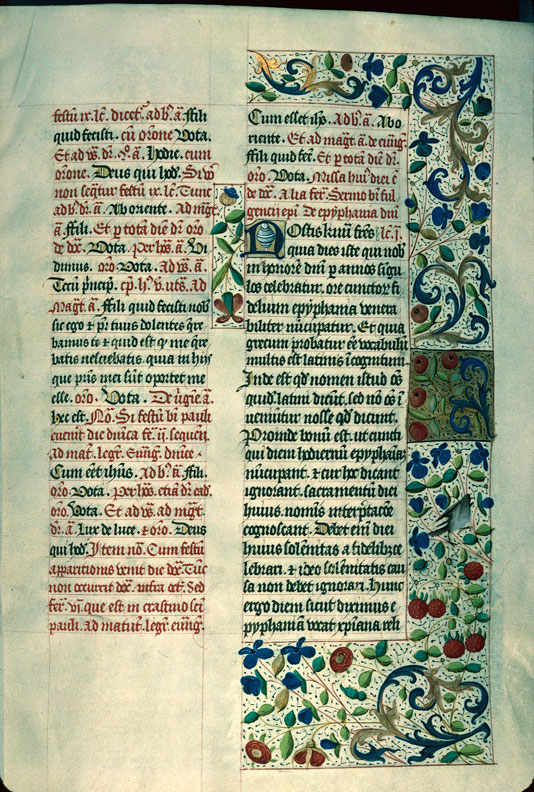 Bréviaire à l'usage de Langres - Page décorée