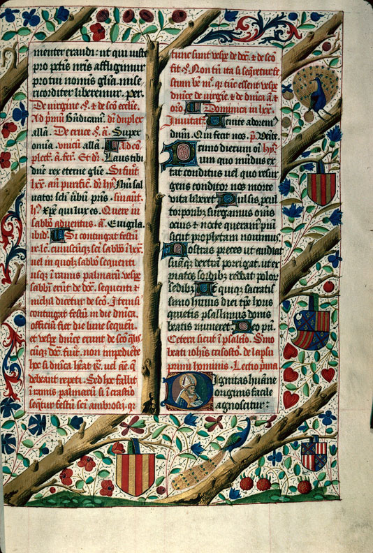 Bréviaire à l'usage de Langres - Page décorée, avec armes (à identifier)_3