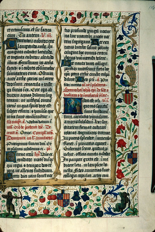 Bréviaire à l'usage de Langres - Page décorée