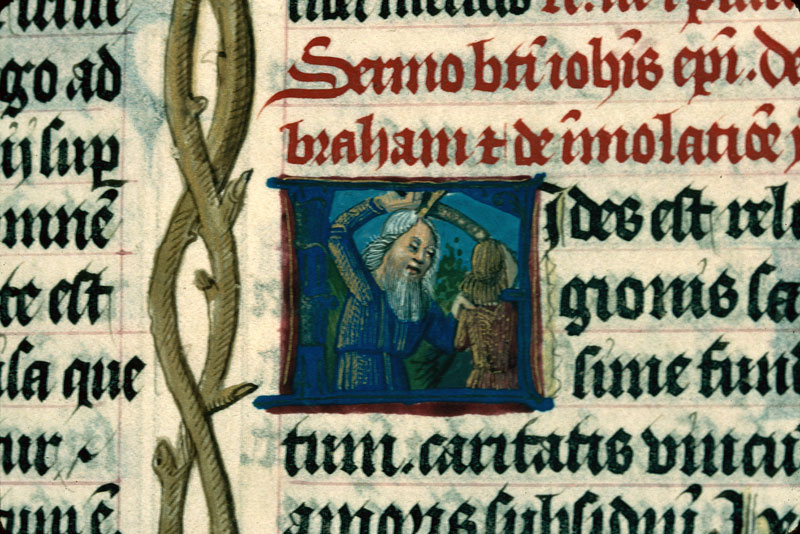 Bréviaire à l'usage de Langres - Sacrifice d'Abraham