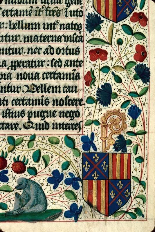 Bréviaire à l'usage de Langres - Page décorée, avec armes (à identifier)