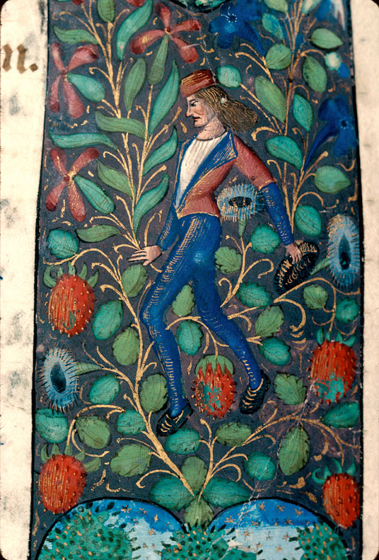 Bréviaire à l'usage de Besançon - Jeune homme aux fleurs