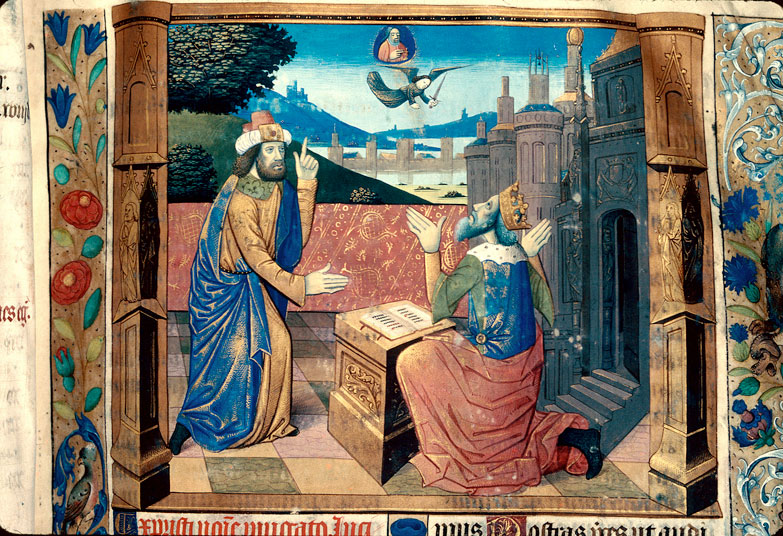 Bréviaire à l'usage de Besançon - David et l'ange du châtiment