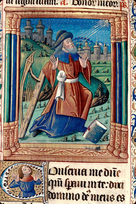Bréviaire à l'usage de Besançon - David en prière