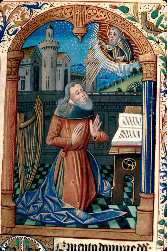 Bréviaire à l'usage de Besançon - David priant Dieu