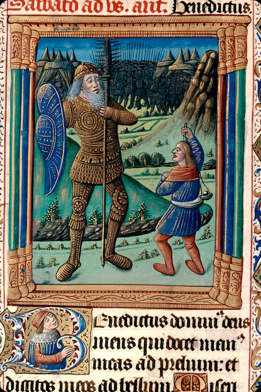 Bréviaire à l'usage de Besançon - David et Goliath