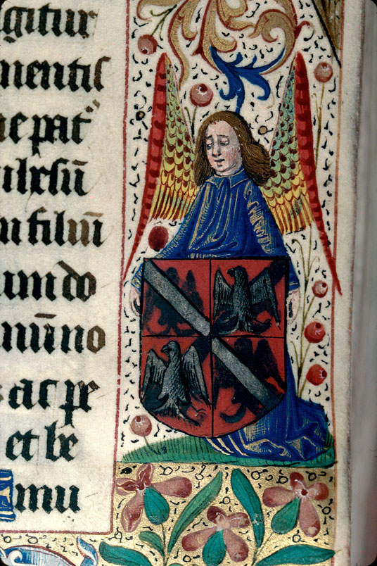 Bréviaire à l'usage de Besançon - Page décorée, avec armes (à identifier)