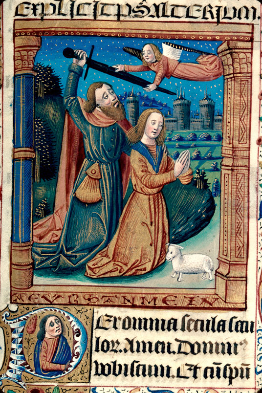 Bréviaire à l'usage de Besançon - Sacrifice d'Abraham