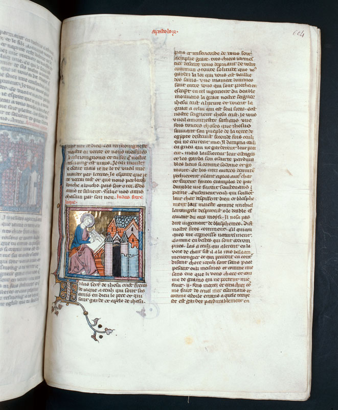 Bible historiale - Saint Jude écrivant_1