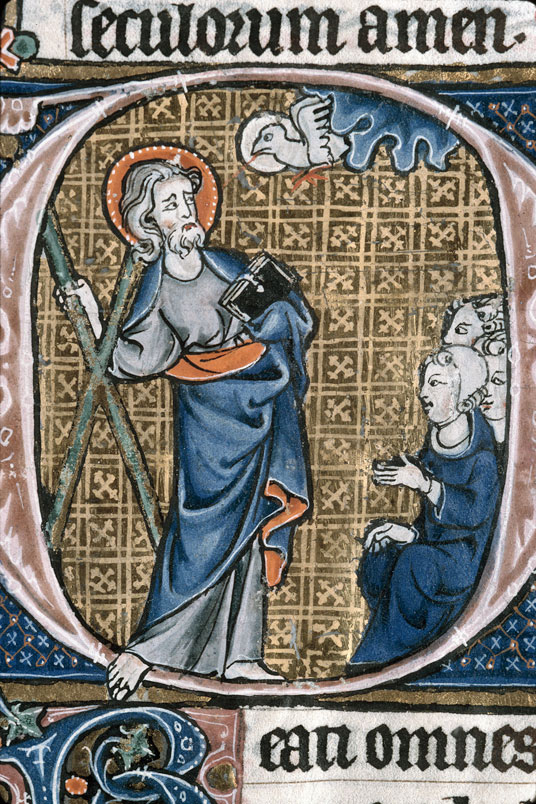 Heures à l'usage de Thérouanne - Saint André enseignant inspiré par le Saint-Esprit_1