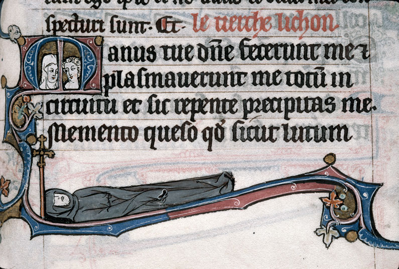Heures à l'usage de Thérouanne - Cadavre d'un religieux