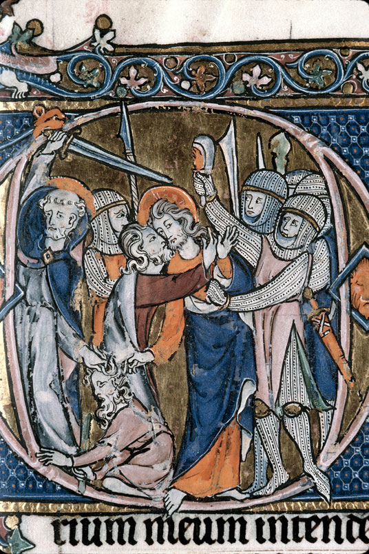 Heures à l'usage de Thérouanne - Baiser de Judas et essorillage de Malchus_1