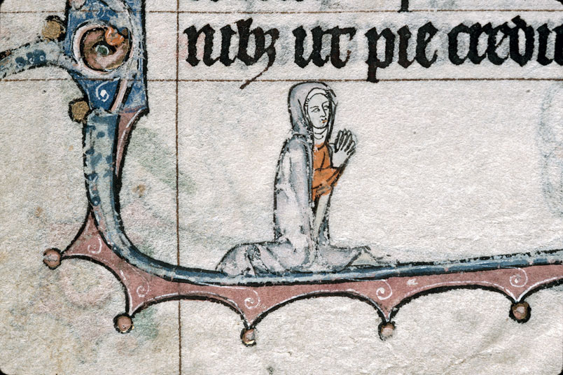 Heures à l'usage de Thérouanne - Evêque bénissant une femme_1