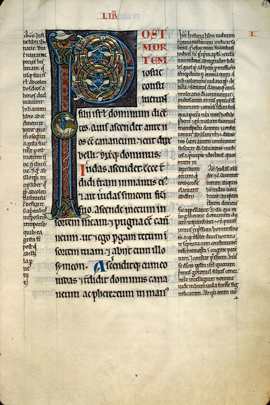 Bible glosée (partie de) - Initiale ornée