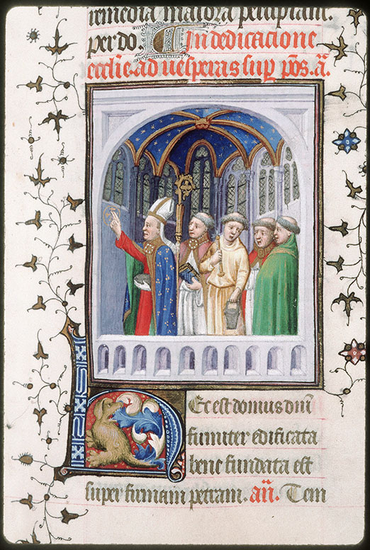 Bréviaire à l'usage de Paris - Dédicace d'une église