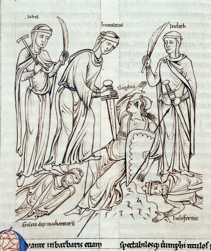 Speculum virginum - Humilité triomphant d'Orgueil