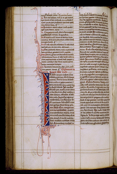 Bible - Initiale filigranée