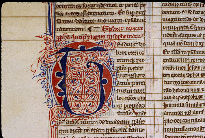 Bible - Initiale filigranée