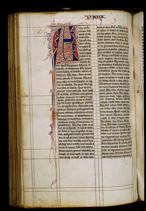 Bible - Initiale filigranée