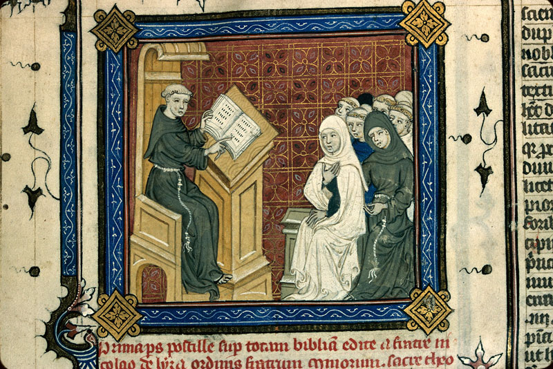 Postilla in Bibliam - Nicolas de Lyre enseignant