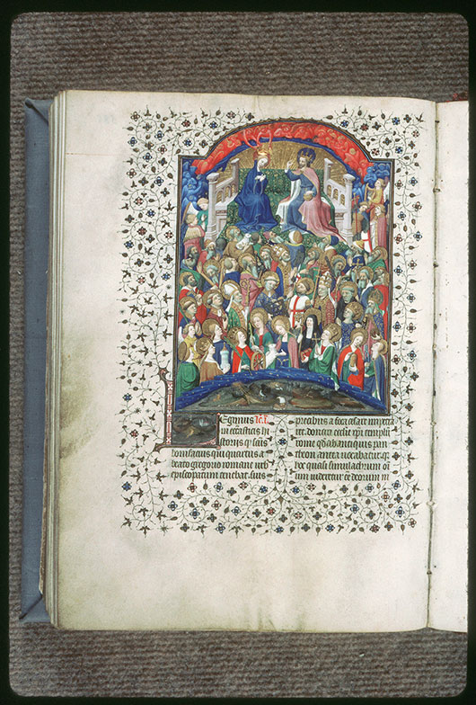 Bréviaire à l'usage de Paris - Paradis céleste et couronnement de la Vierge_4