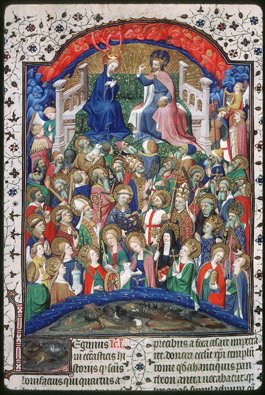 Bréviaire à l'usage de Paris - Paradis céleste et couronnement de la Vierge