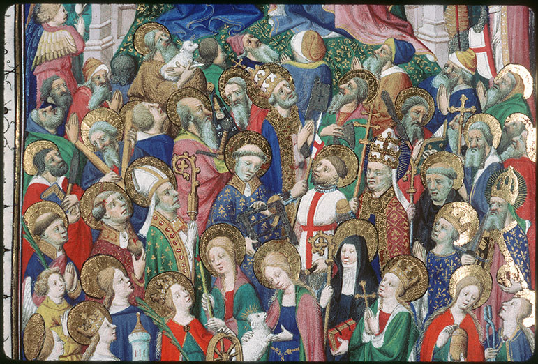 Bréviaire à l'usage de Paris - Paradis céleste et couronnement de la Vierge_3