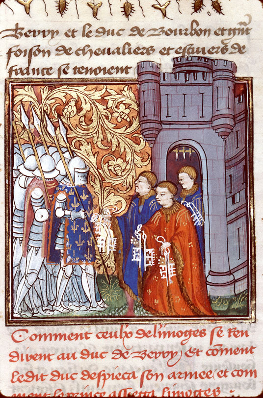 Chroniques - Reddition de Limoges à Jean de Berry