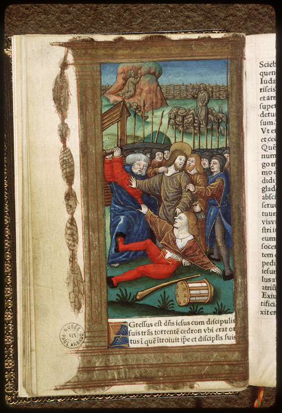 Heures - Agonie du Christ;Baiser de Judas et essorillage de Malchus_0