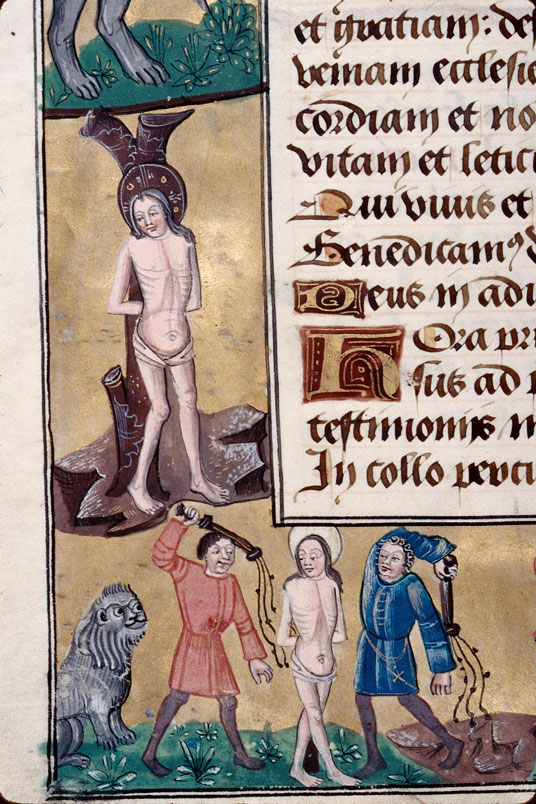 Heures à l'usage d'Amiens - Christ souffrant;Couronnement d'épines (Le);Flagellation du Christ