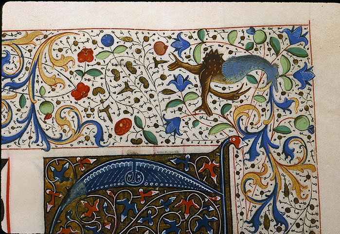 Graduel à l'usage de la cathédrale du Mans - Hybride zoomorphe crachant des végétaux
