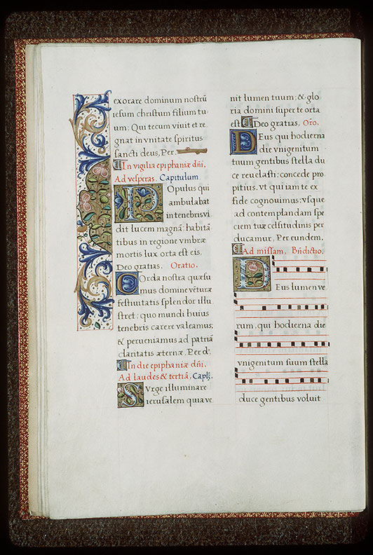 Bénédictionnaire à l'usage de l'abbaye de la Trinité de Vendôme - Page décorée