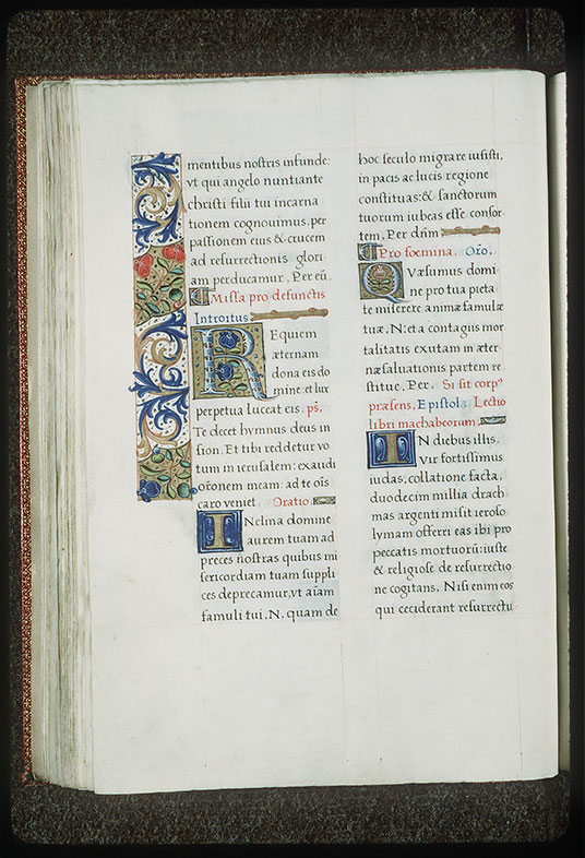 Bénédictionnaire à l'usage de l'abbaye de la Trinité de Vendôme - Page décorée