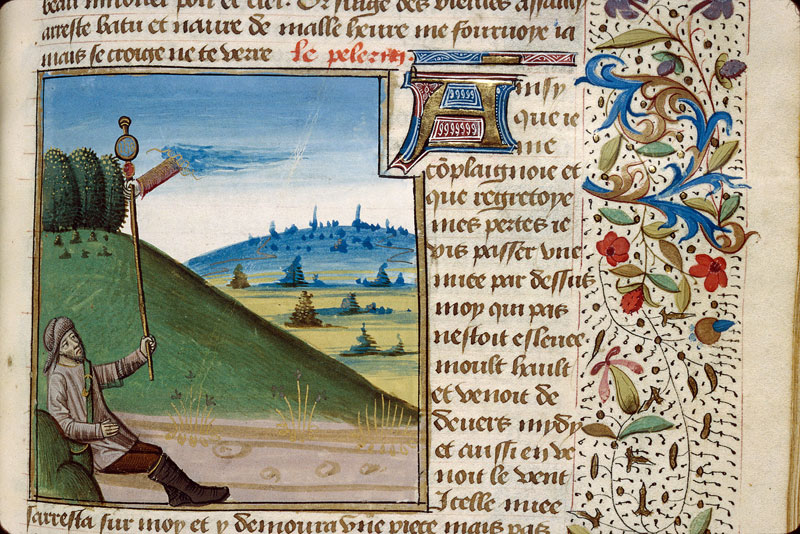Pèlerinage de vie humaine - Grâce de Dieu rendant au pèlerin son bourdon