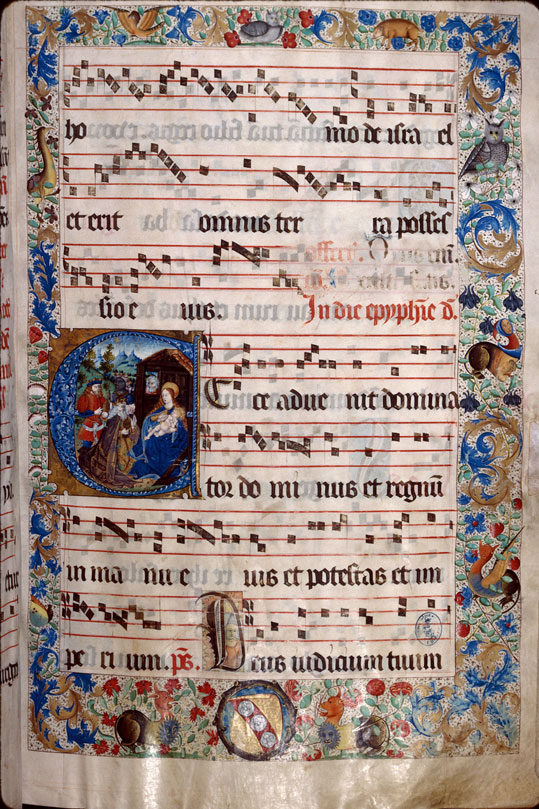 Graduel à l'usage de Saint-Dié - Page décorée, avec armes du chapitre de Saint-Dié_4