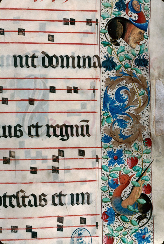 Graduel à l'usage de Saint-Dié - Page décorée, avec armes du chapitre de Saint-Dié_2