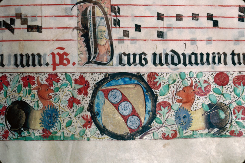Graduel à l'usage de Saint-Dié - Page décorée, avec armes du chapitre de Saint-Dié_3